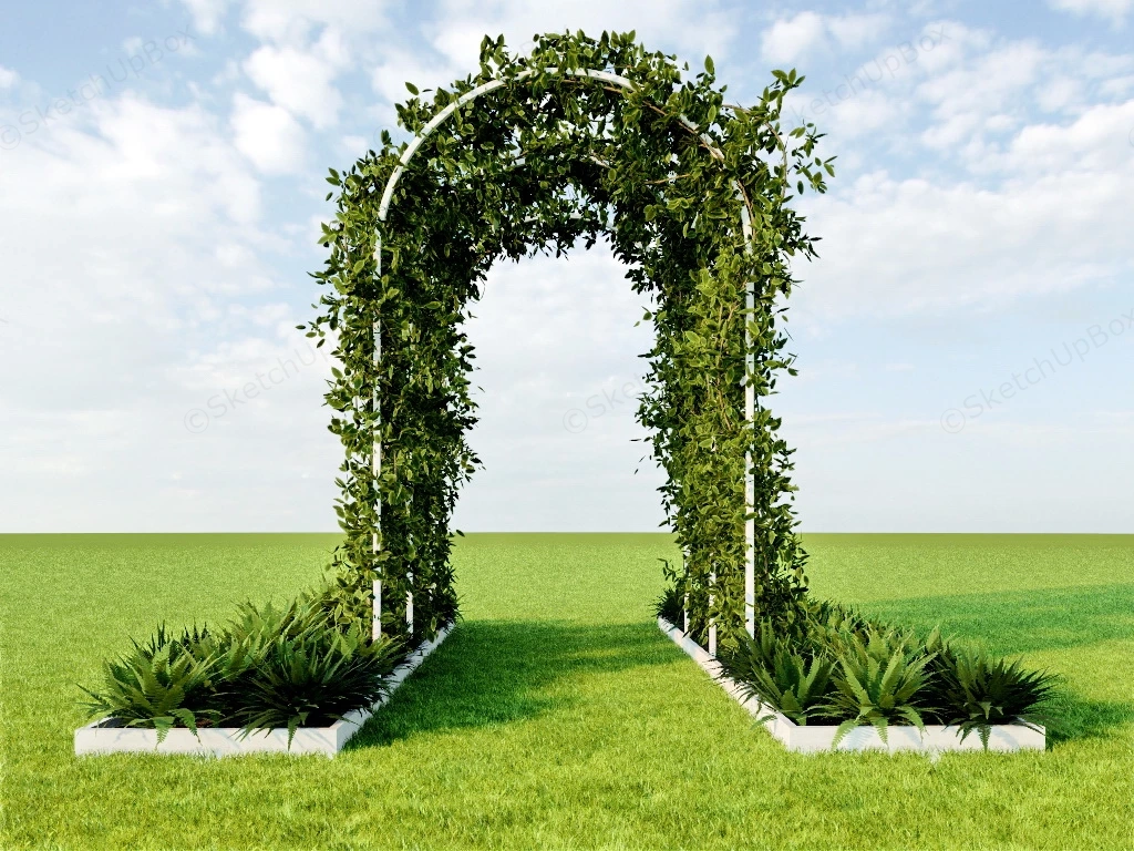 Garden Vine Archway sketchup model preview - SketchupBox