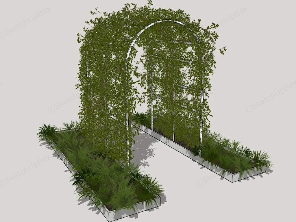 Garden Vine Archway sketchup model preview - SketchupBox