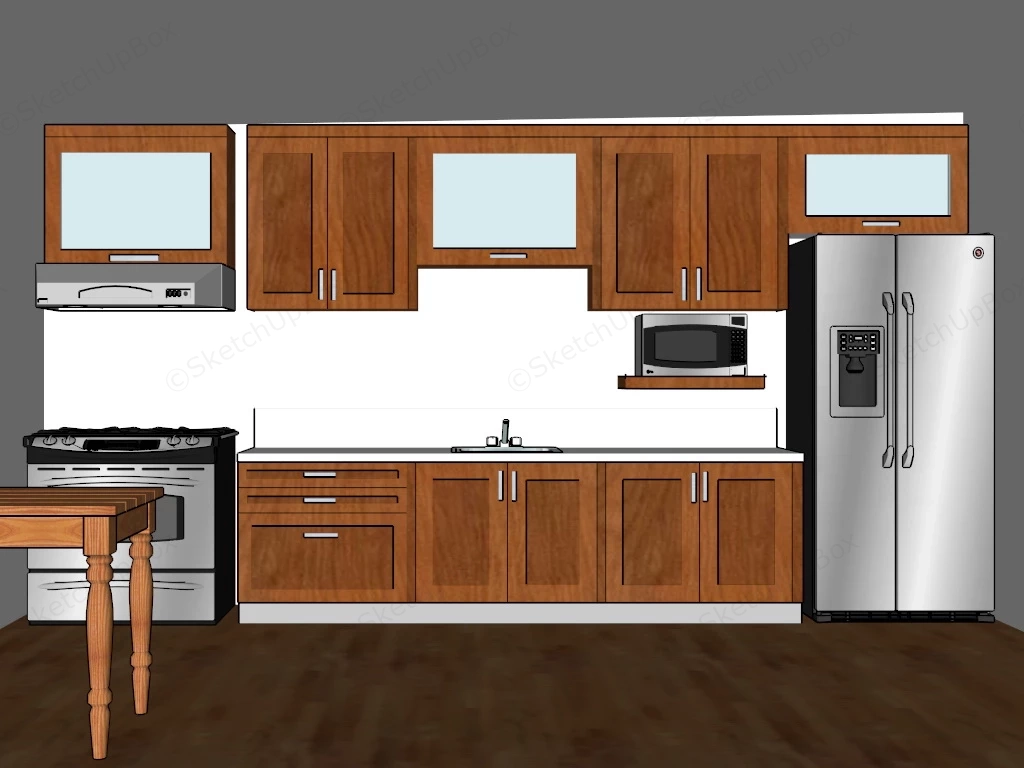 Farmhouse Kitchen sketchup model preview - SketchupBox