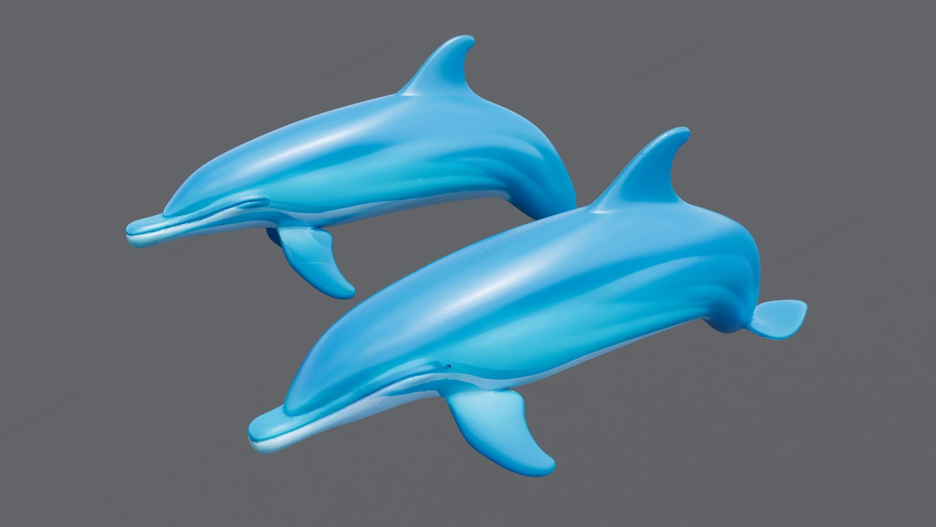 Two Dolphins sketchup model preview - SketchupBox