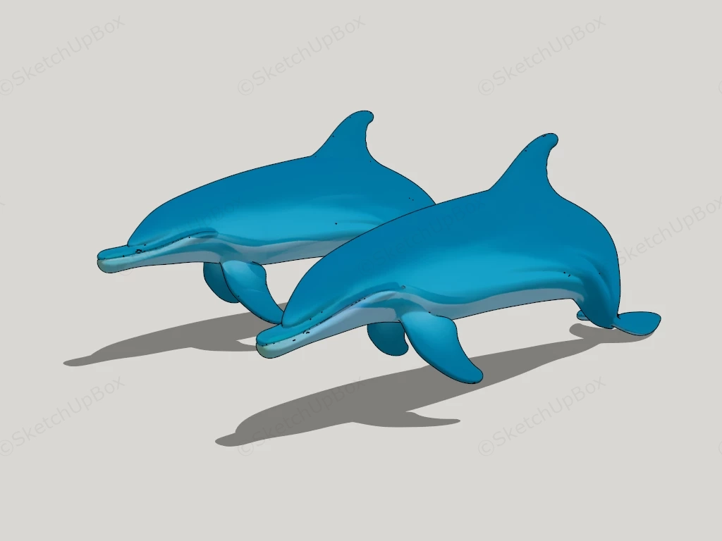 Two Dolphins sketchup model preview - SketchupBox
