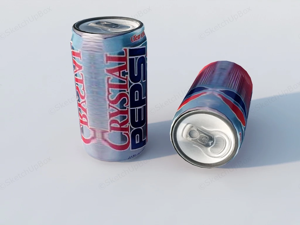 Crystal Pepsi sketchup model preview - SketchupBox