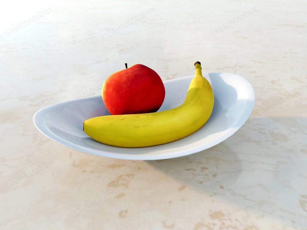 Apple And Banana sketchup model preview - SketchupBox