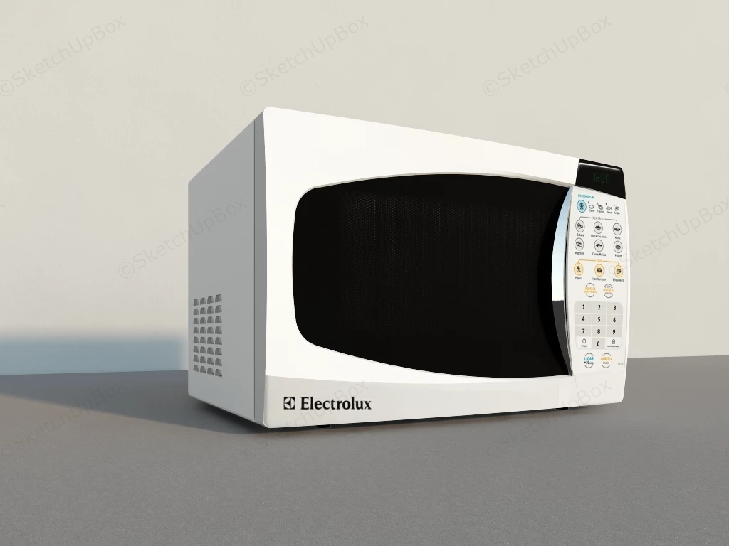 Electrolux Microwave Oven sketchup model preview - SketchupBox