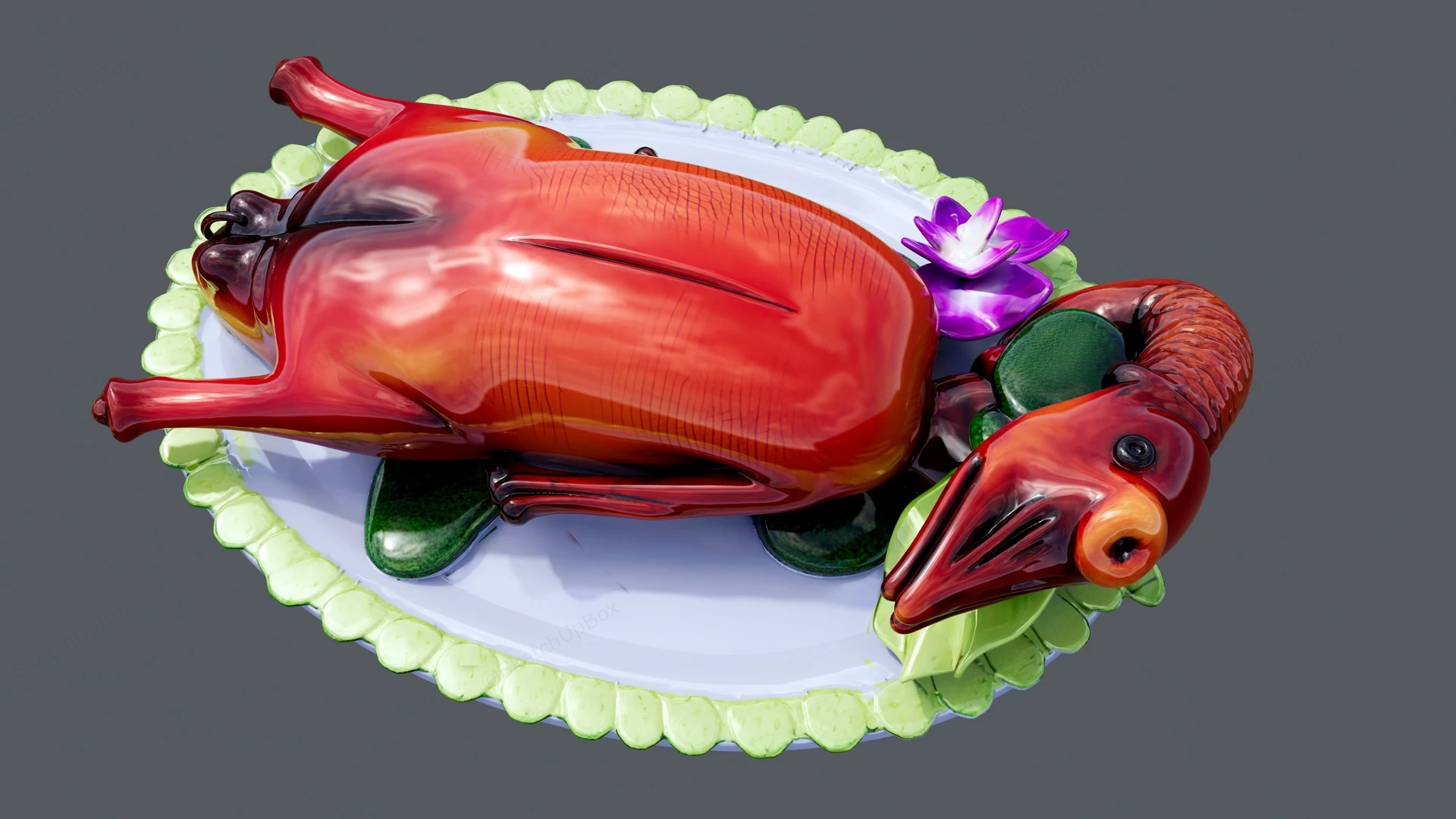 Roast Duck sketchup model preview - SketchupBox