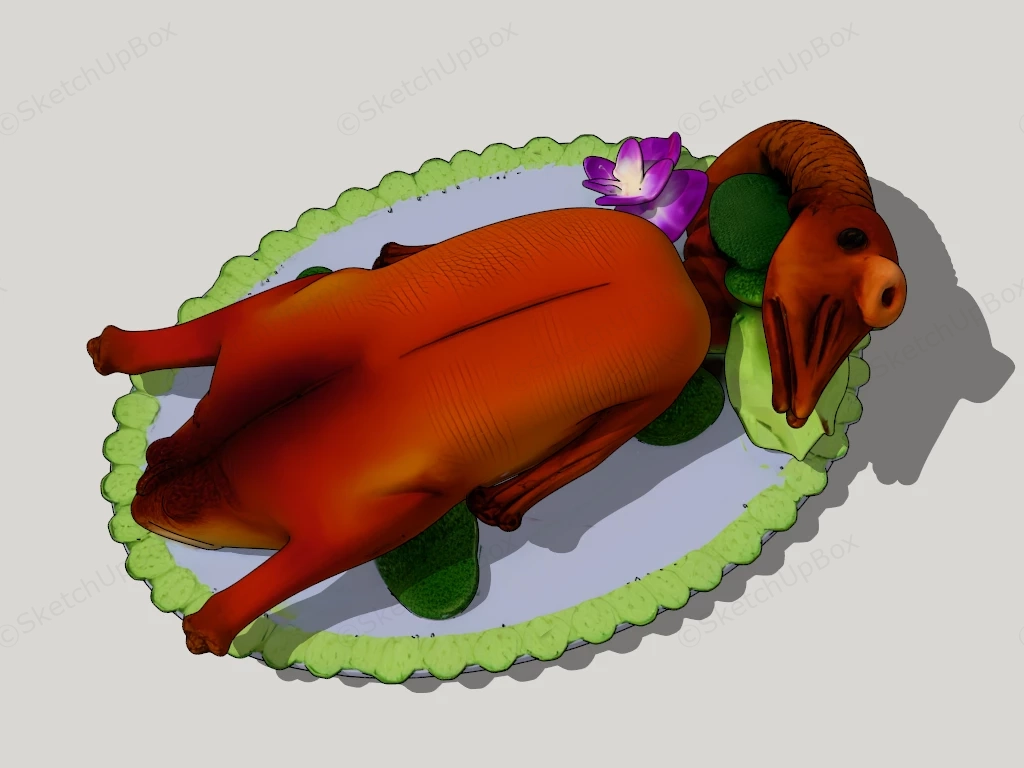 Roast Duck sketchup model preview - SketchupBox