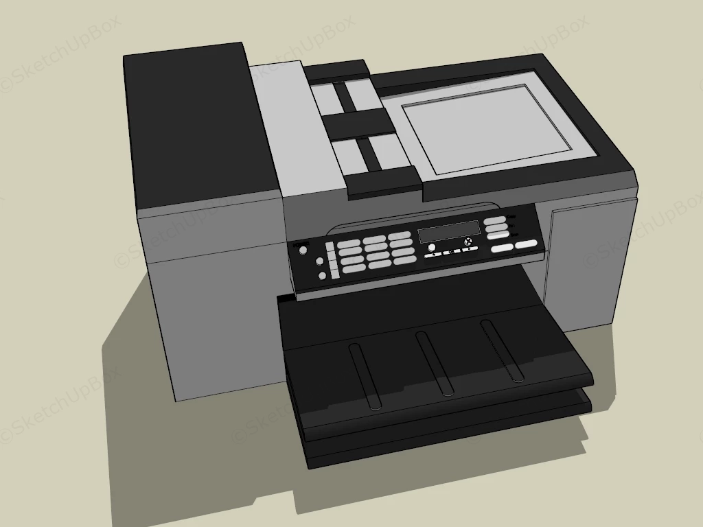 Office Copy Machine sketchup model preview - SketchupBox