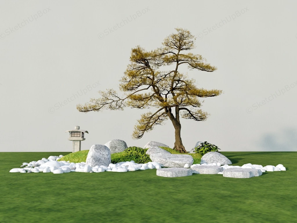 Zen Garden Ornaments sketchup model preview - SketchupBox