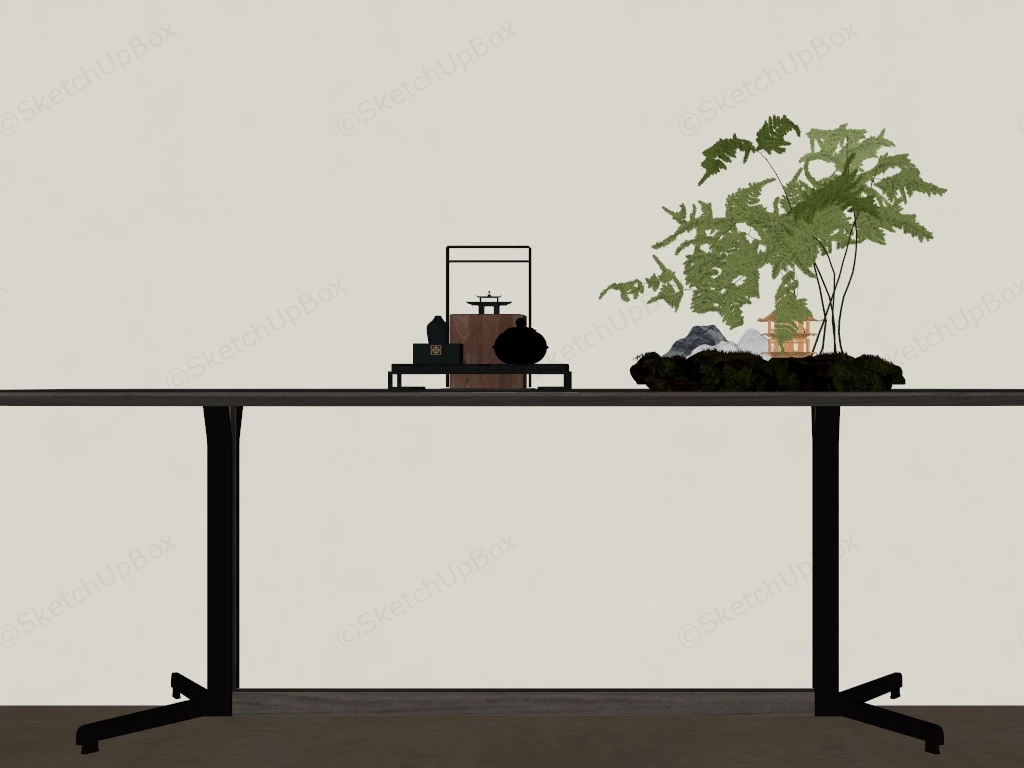 Zen Small Bonsai sketchup model preview - SketchupBox