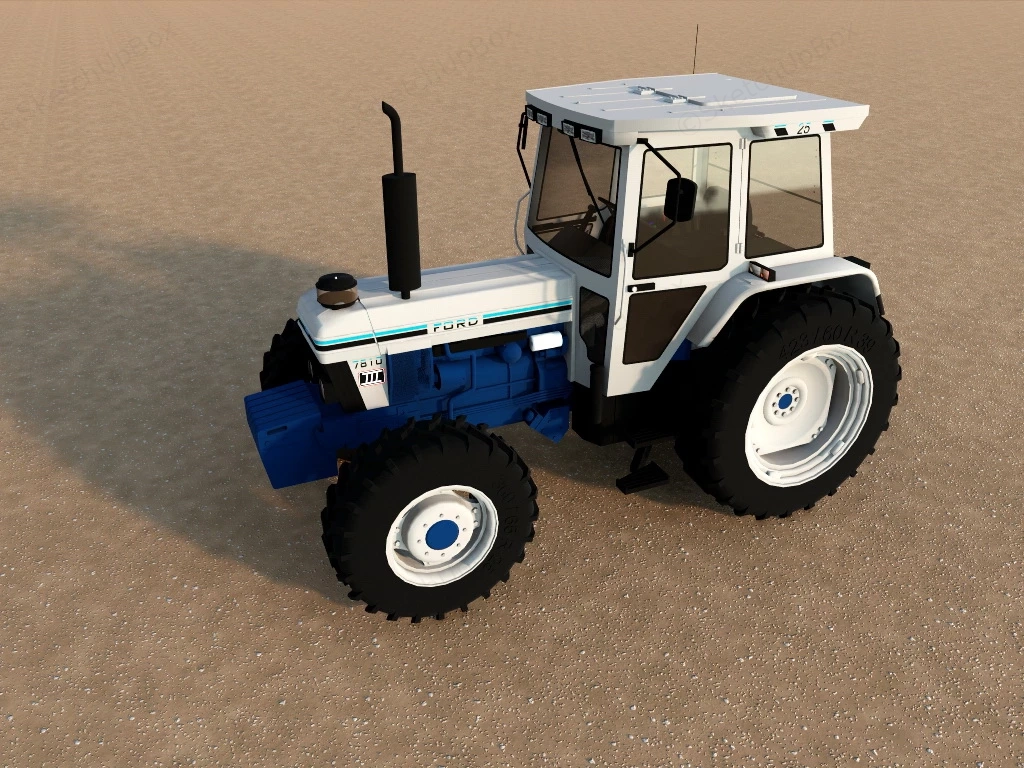 Ford Farm Tractor sketchup model preview - SketchupBox