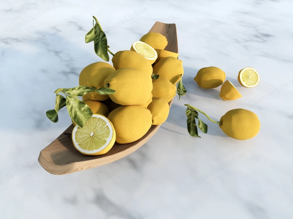 Lemon Fruits sketchup model preview - SketchupBox