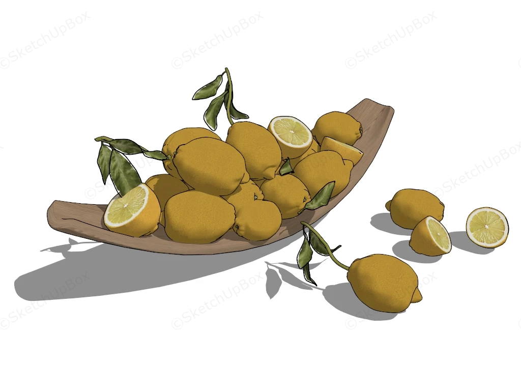 Lemon Fruits sketchup model preview - SketchupBox
