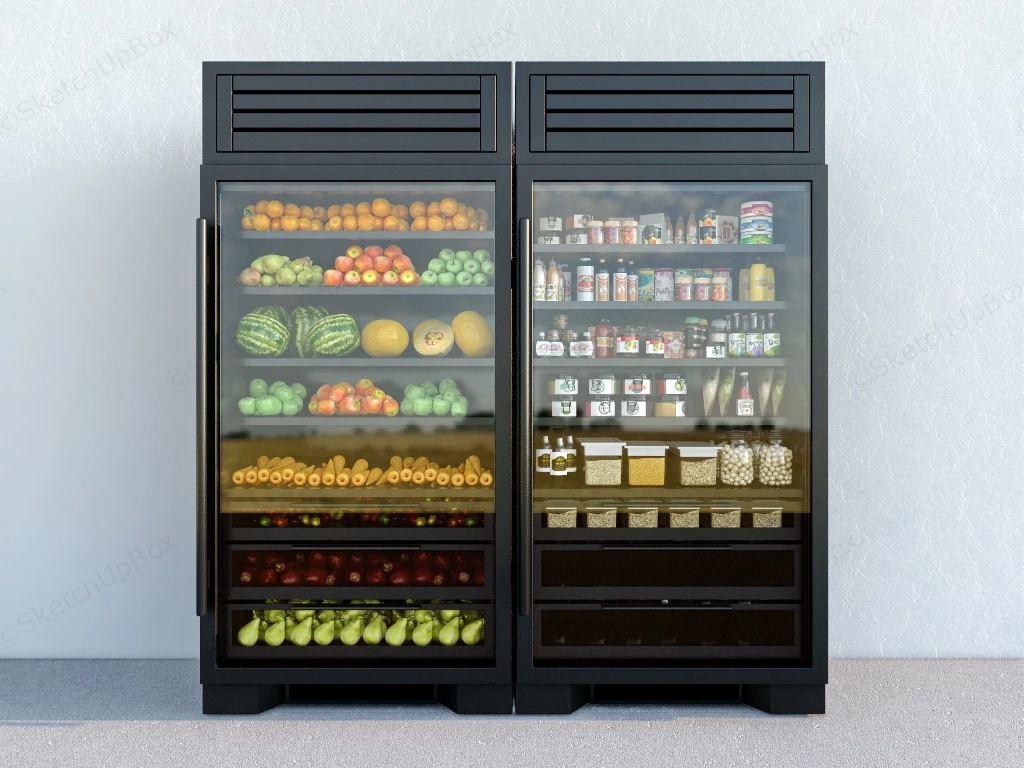 Commercial Beverage Coolers sketchup model preview - SketchupBox