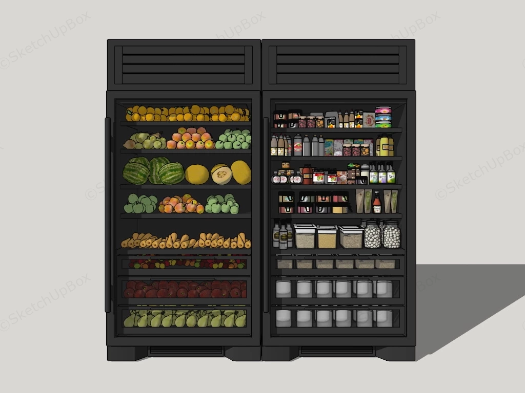 Commercial Beverage Coolers sketchup model preview - SketchupBox