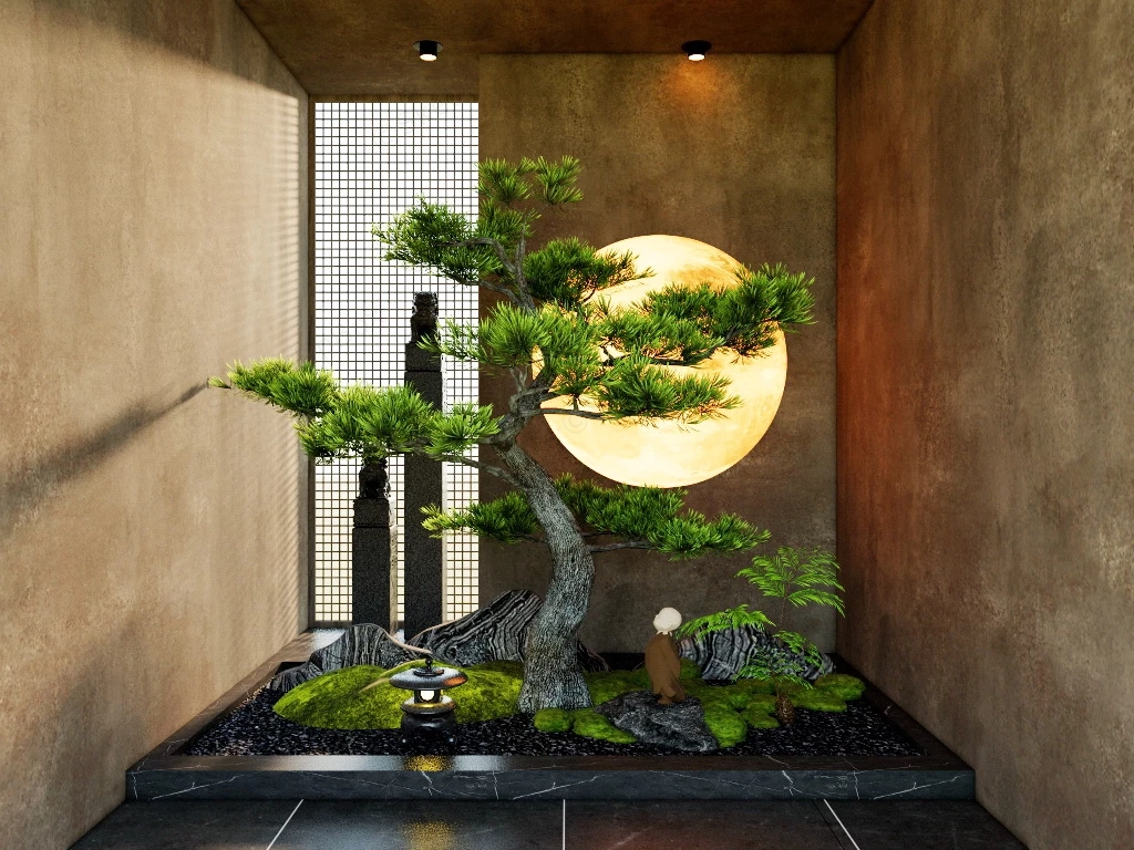 Amazing Indoor Zen Garden sketchup model preview - SketchupBox