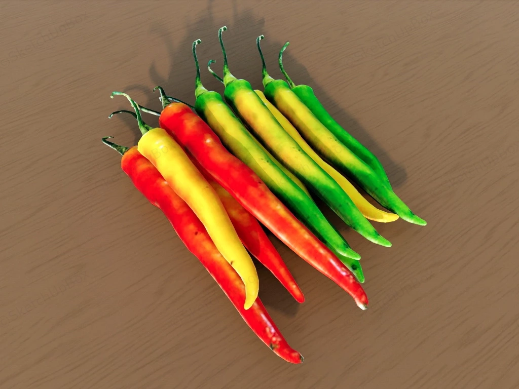 Chili Peppers sketchup model preview - SketchupBox