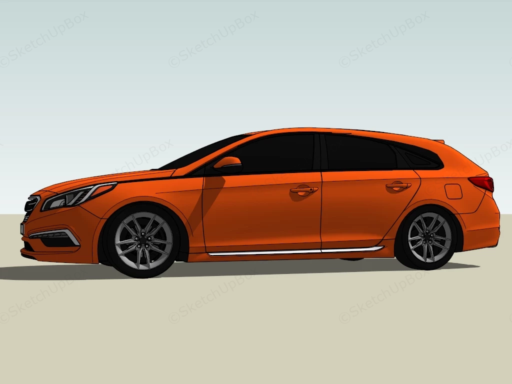 Hyundai Sonata Luxury sketchup model preview - SketchupBox