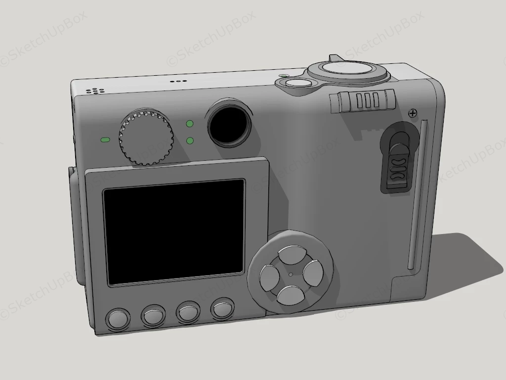 Canon Small Camera sketchup model preview - SketchupBox