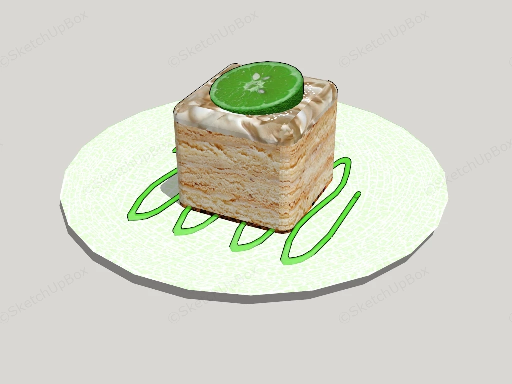 Cube Cake sketchup model preview - SketchupBox
