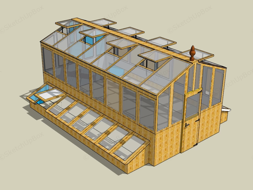 Patio Greenhouse sketchup model preview - SketchupBox