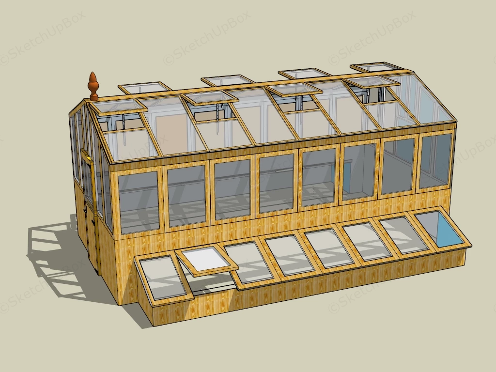 Patio Greenhouse sketchup model preview - SketchupBox