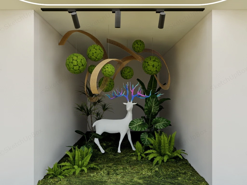 Indoor Reindeer Garden sketchup model preview - SketchupBox
