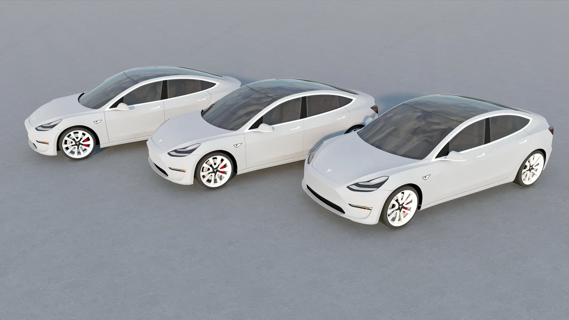 Tesla Model Y sketchup model preview - SketchupBox