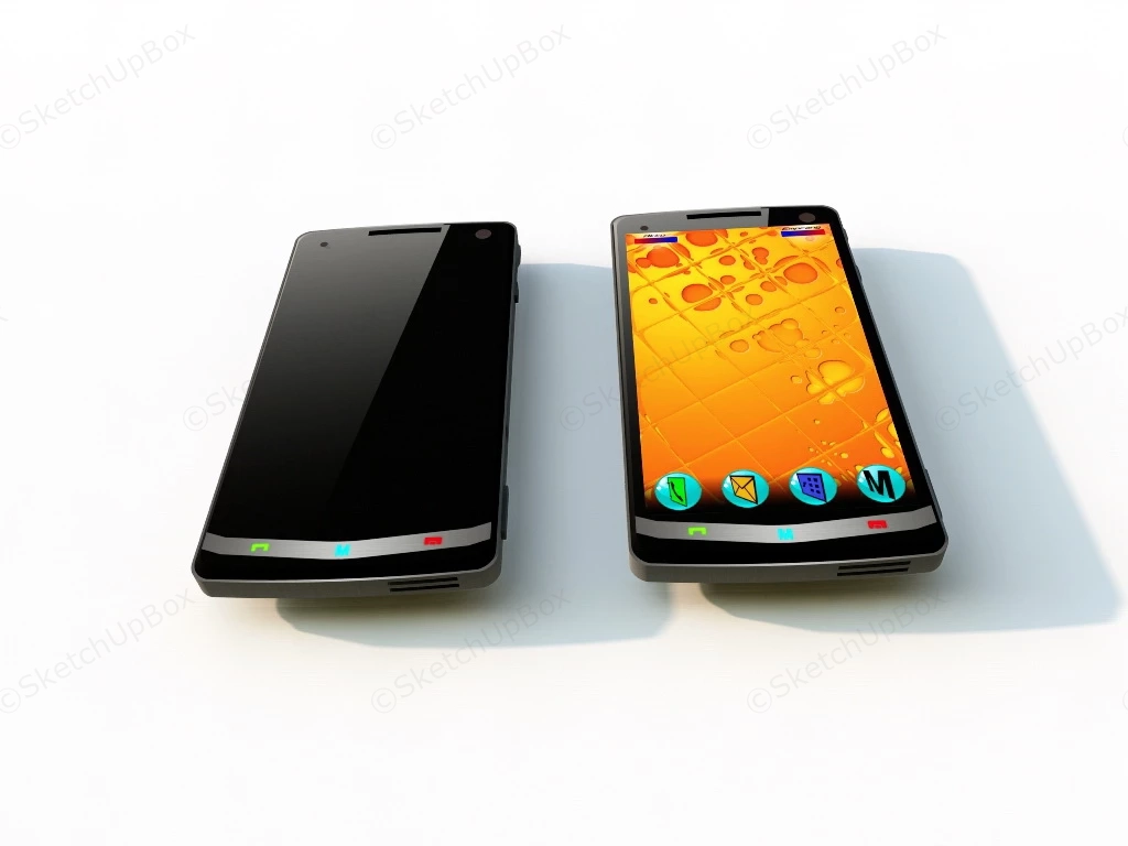 Smallest Mobile Phone sketchup model preview - SketchupBox
