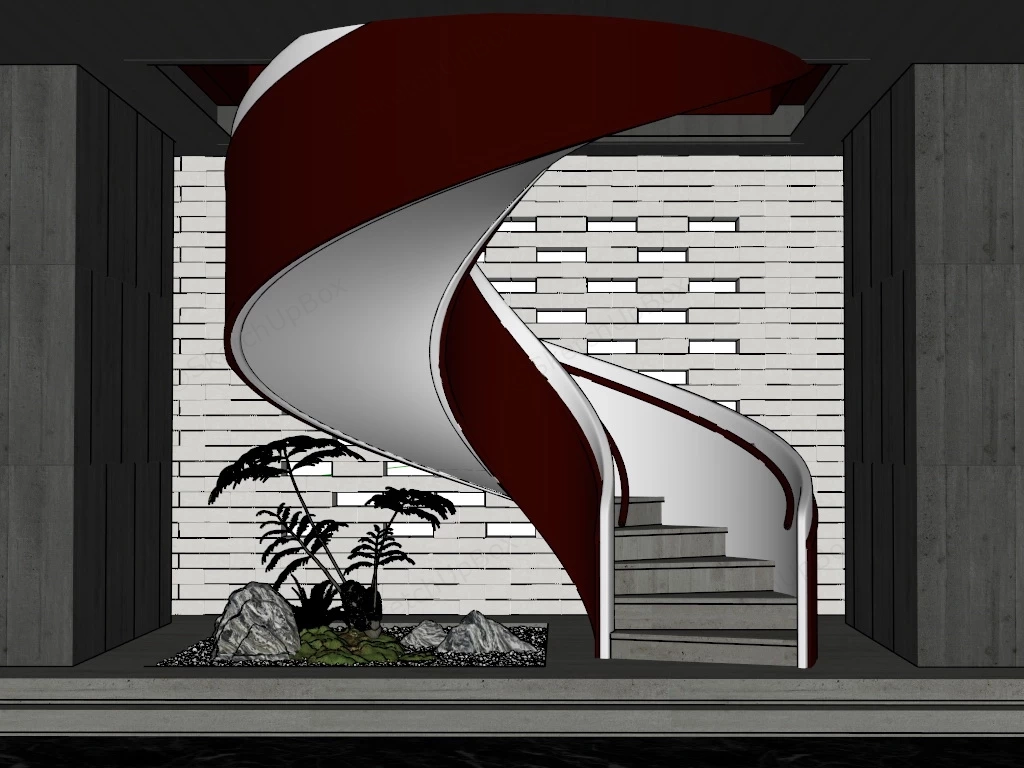 Under Stair Garden sketchup model preview - SketchupBox