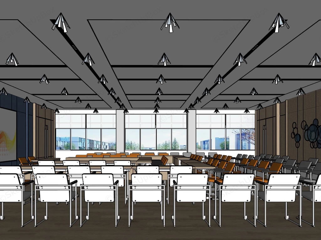 Classroom Training Room Design sketchup model preview - SketchupBox