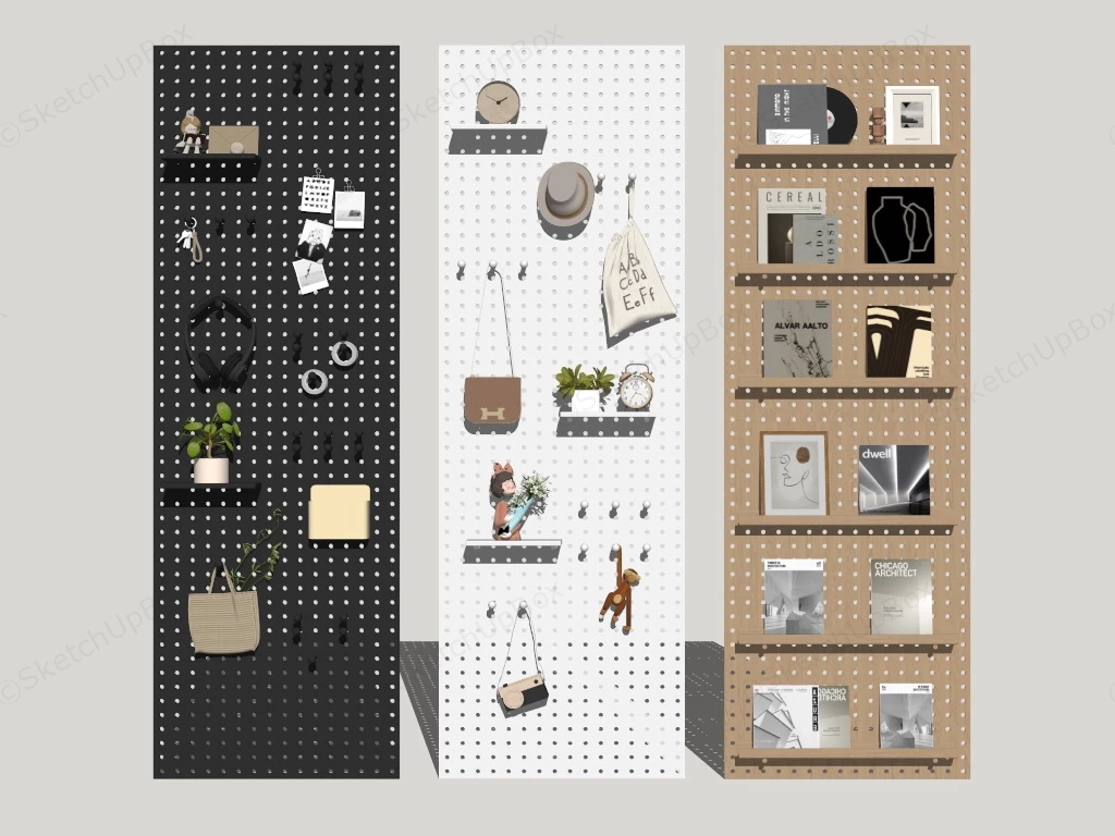 Pegboard Design sketchup model preview - SketchupBox