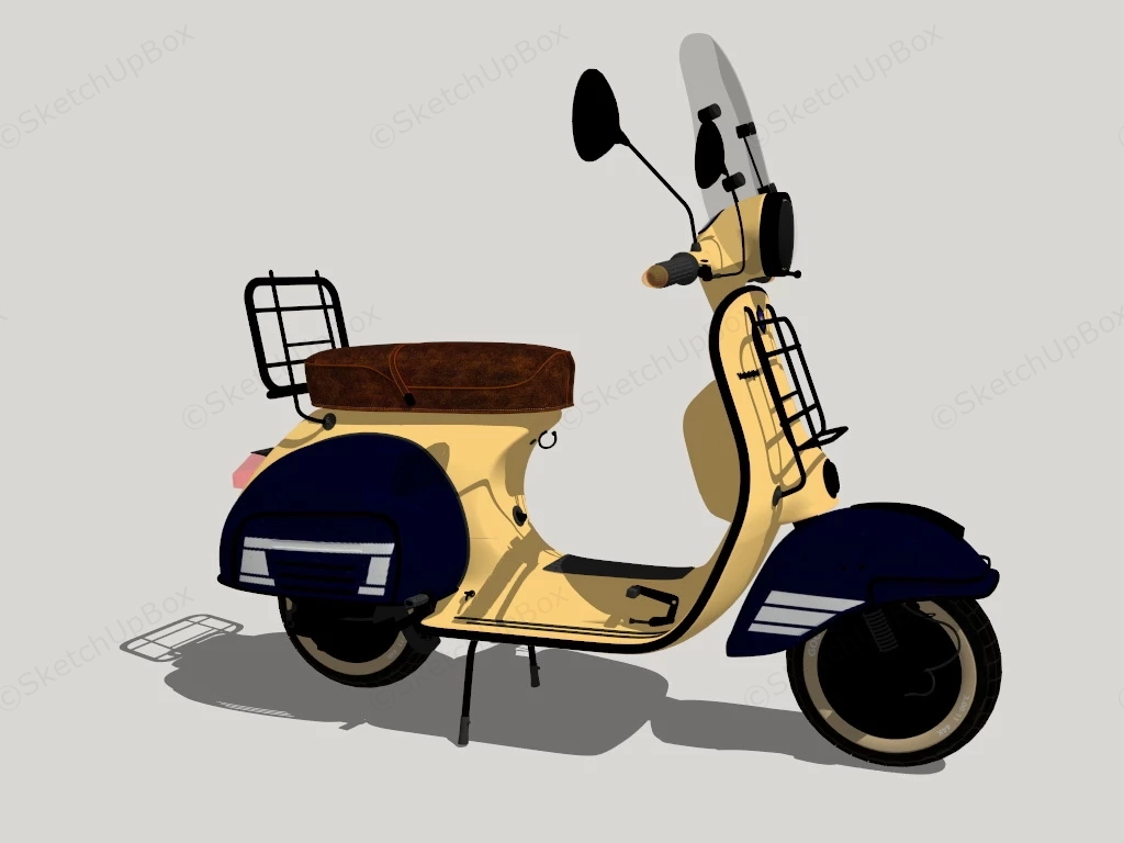 Vespa Electric Scooter sketchup model preview - SketchupBox