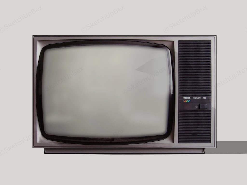 Old Fashioned Television sketchup model preview - SketchupBox