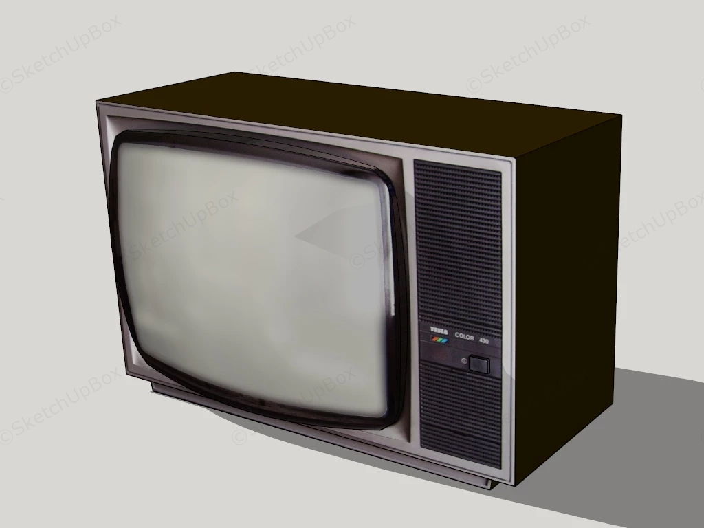 Old Fashioned Television sketchup model preview - SketchupBox