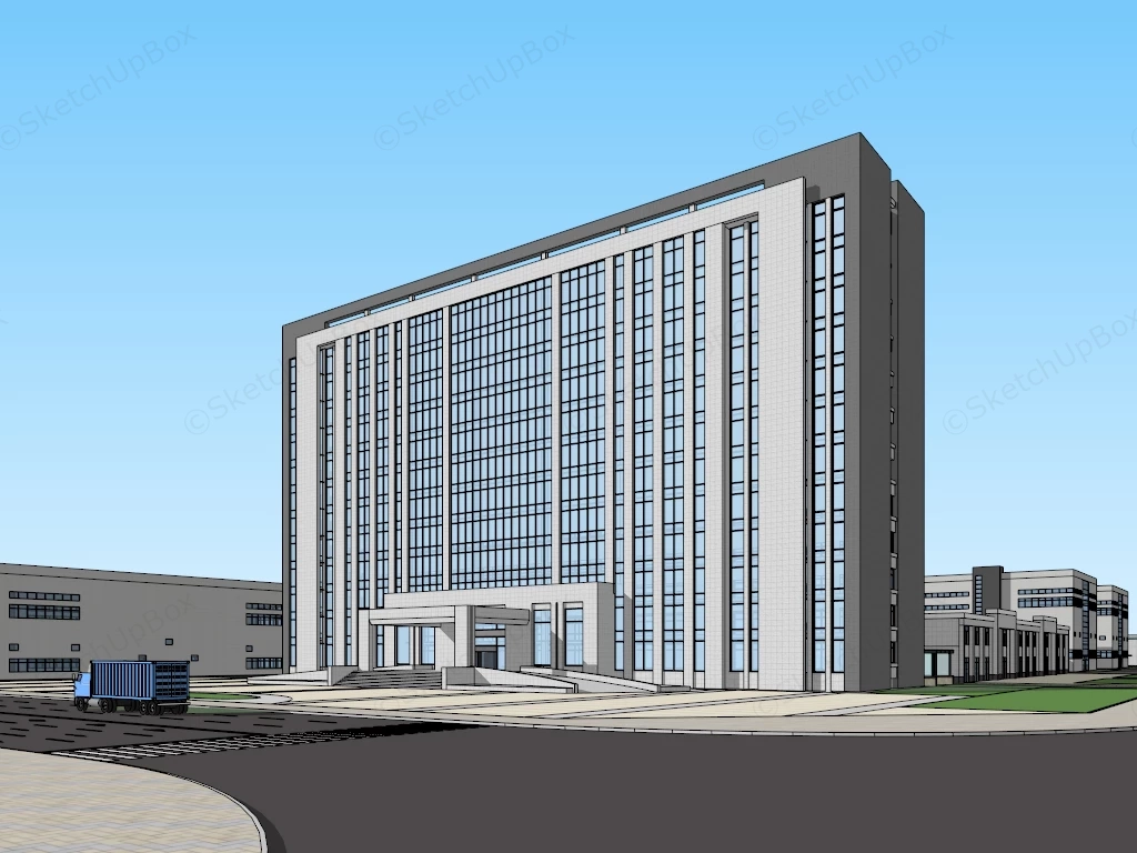 Logistics Park Design sketchup model preview - SketchupBox