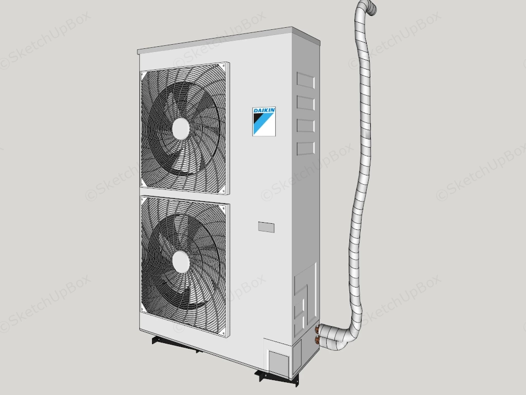 Daikin AC Outdoor Unit sketchup model preview - SketchupBox