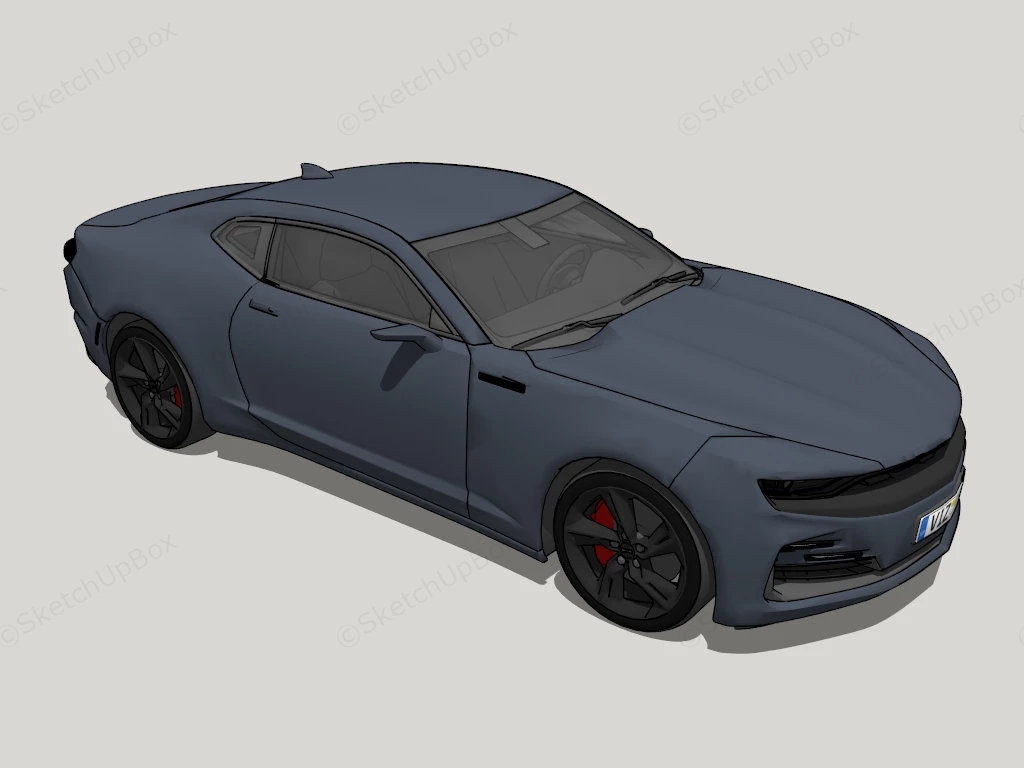 Luxury Coupe Car sketchup model preview - SketchupBox