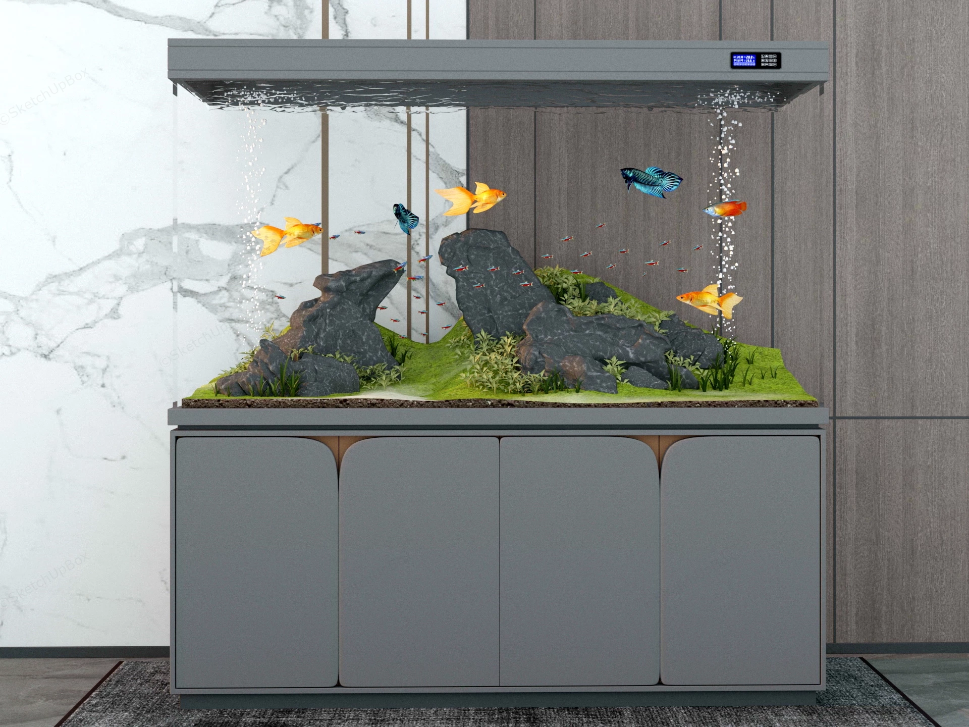 Home Aquarium Idea sketchup model preview - SketchupBox
