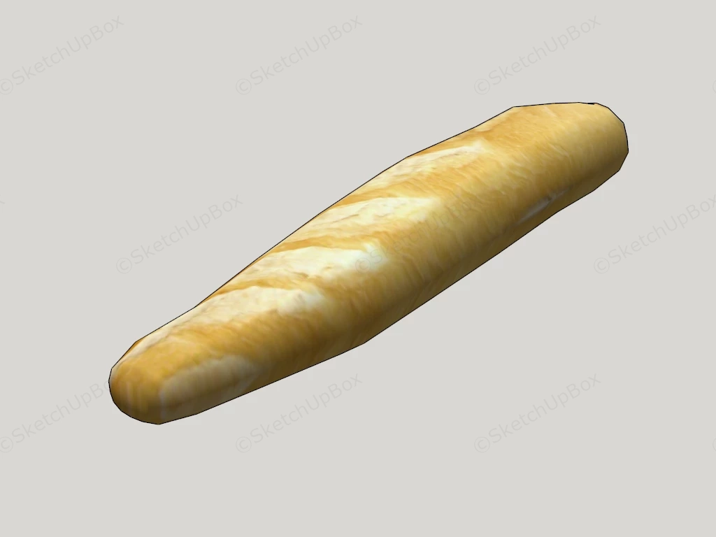 French Baguette sketchup model preview - SketchupBox