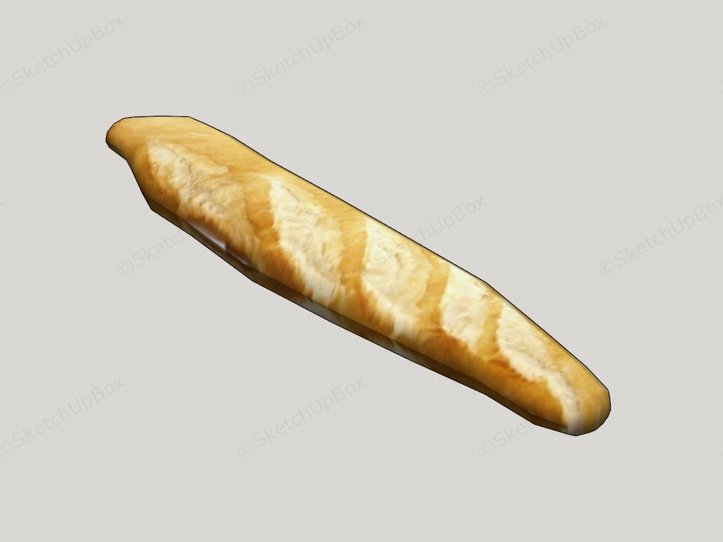 French Baguette sketchup model preview - SketchupBox