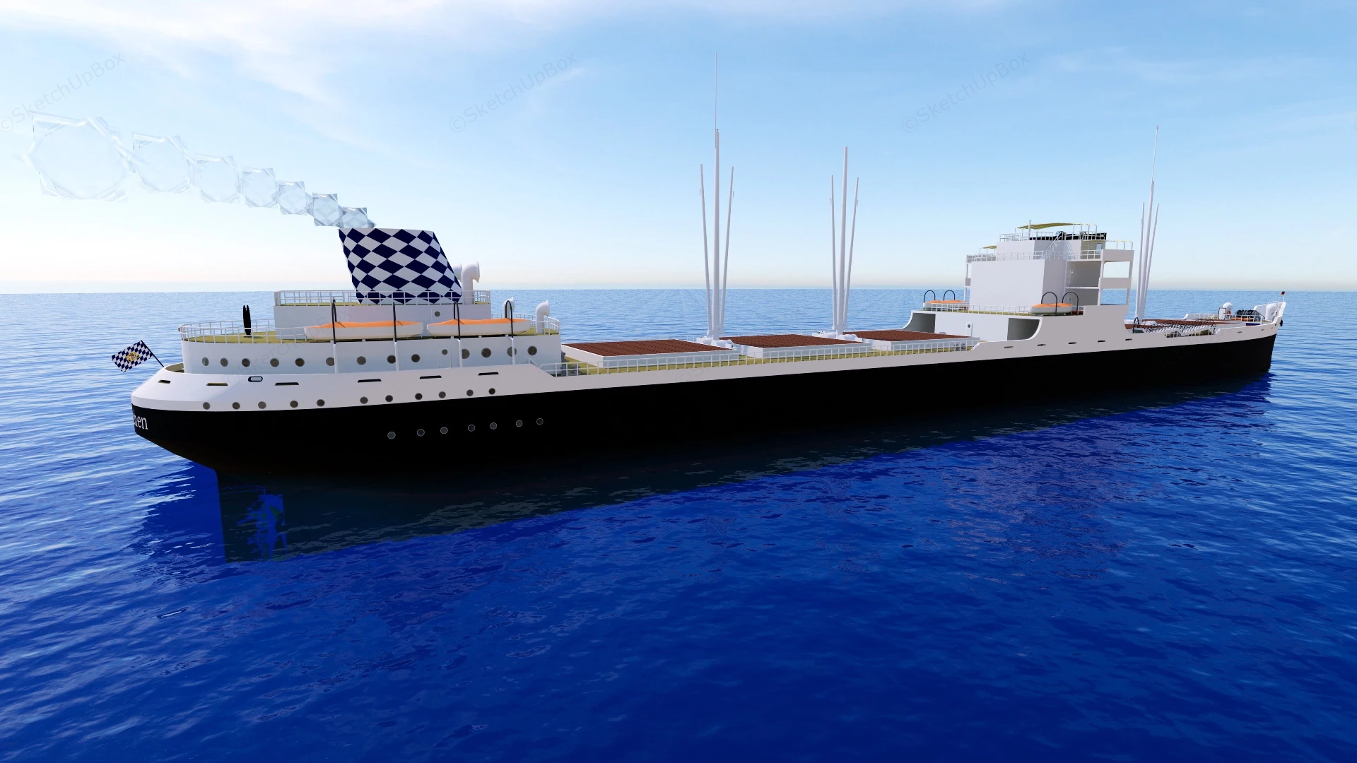 Dry Bulk Cargo Ship sketchup model preview - SketchupBox