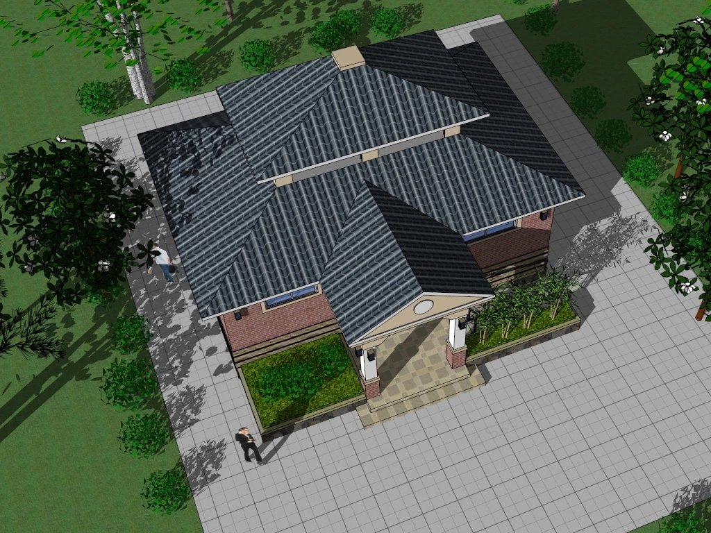 Park Restroom Building sketchup model preview - SketchupBox