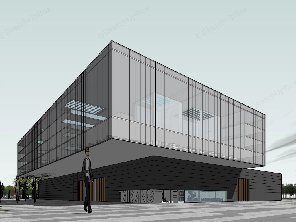 Insurance Company Building sketchup model preview - SketchupBox