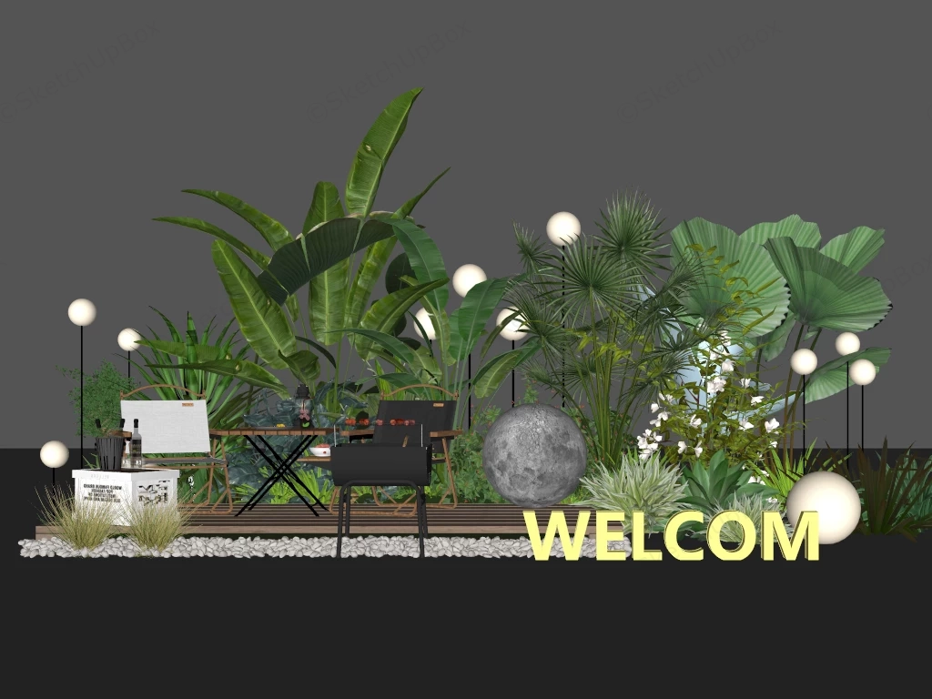 Campsite Decorating Idea sketchup model preview - SketchupBox
