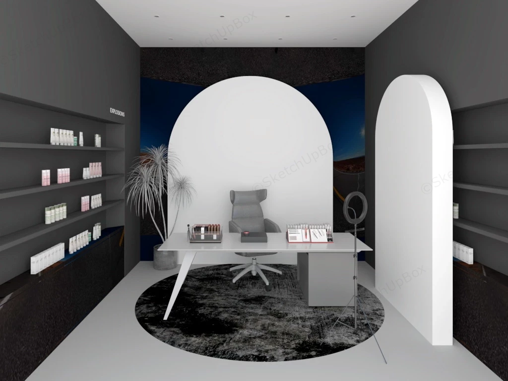Cosmetics Livestream Room sketchup model preview - SketchupBox