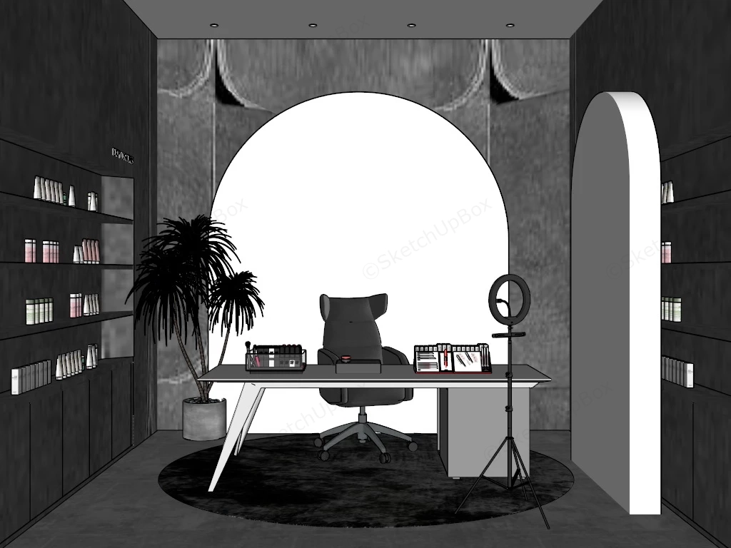 Cosmetics Livestream Room sketchup model preview - SketchupBox