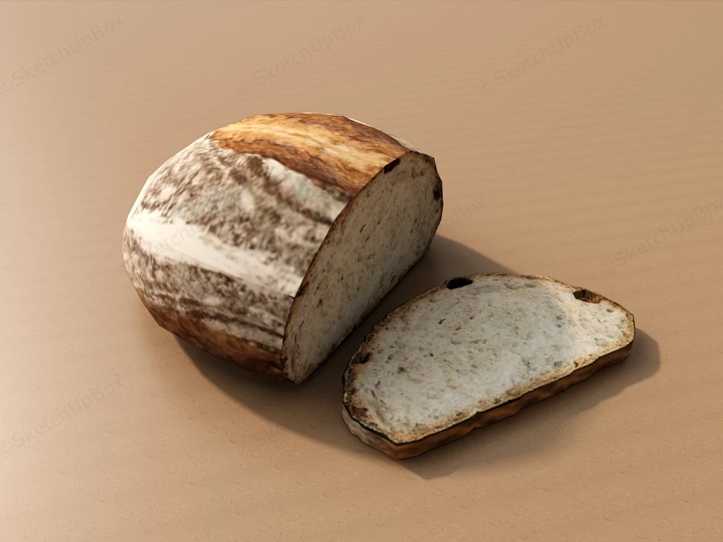 Whole Wheat Bread sketchup model preview - SketchupBox