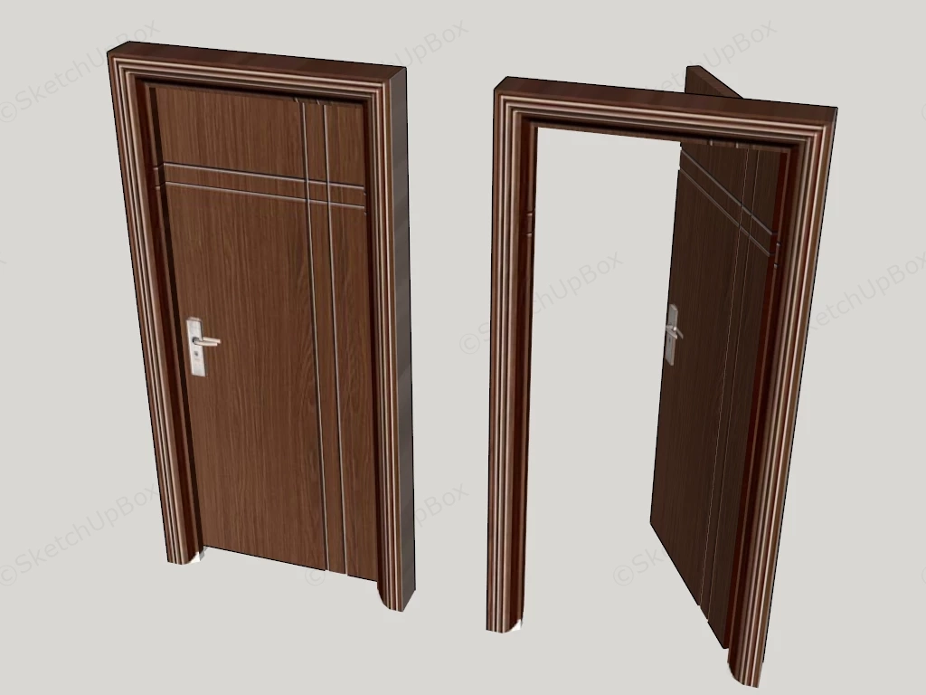 PVC Interior Doors sketchup model preview - SketchupBox