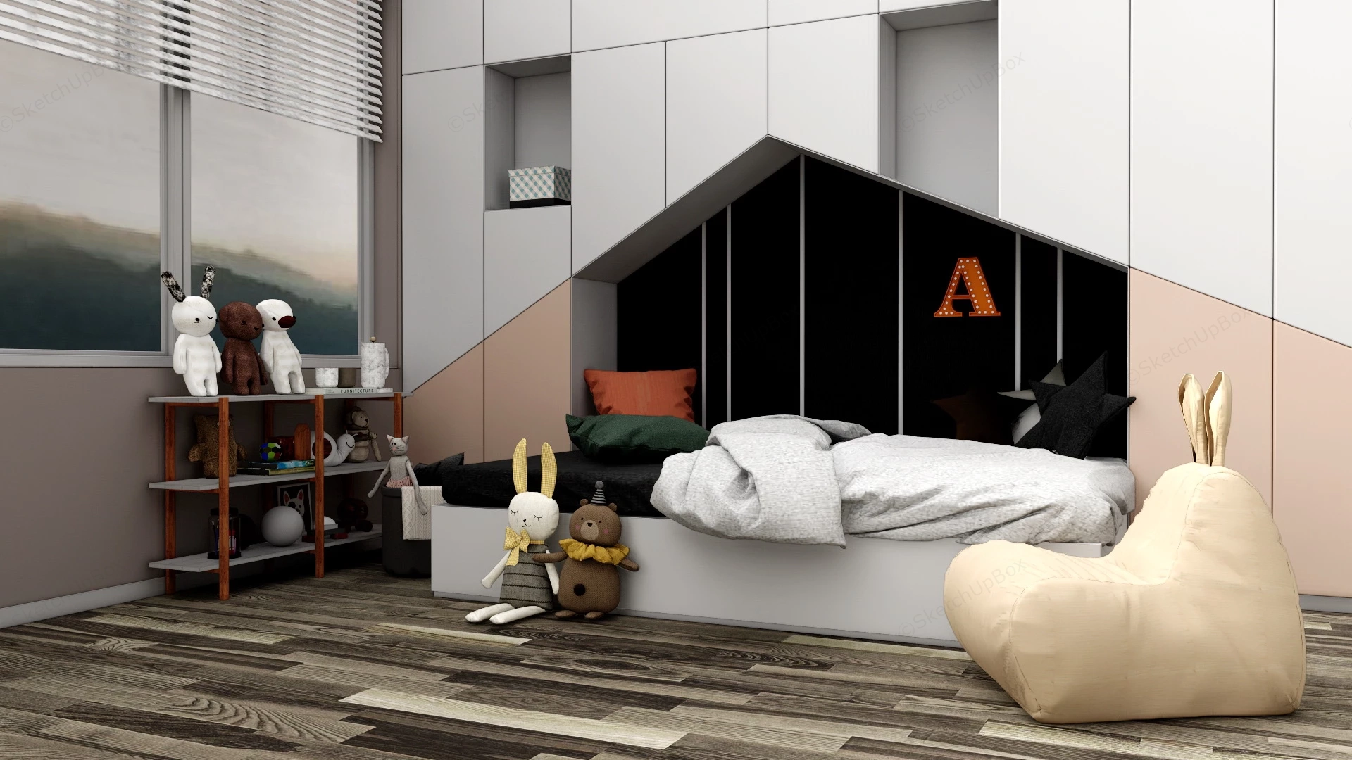 Toddler Room Decor sketchup model preview - SketchupBox
