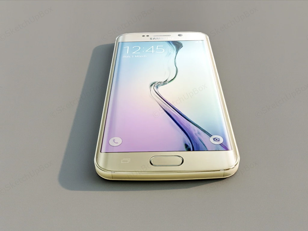 Samsung Galaxy Smartphone sketchup model preview - SketchupBox